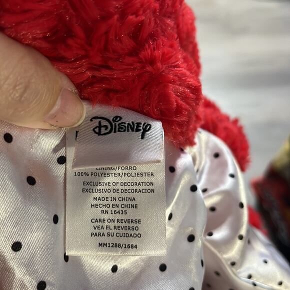Disney Minnie Red Furry Buttoned Furry Jacket Size 18 Months - Picture 4 of 7